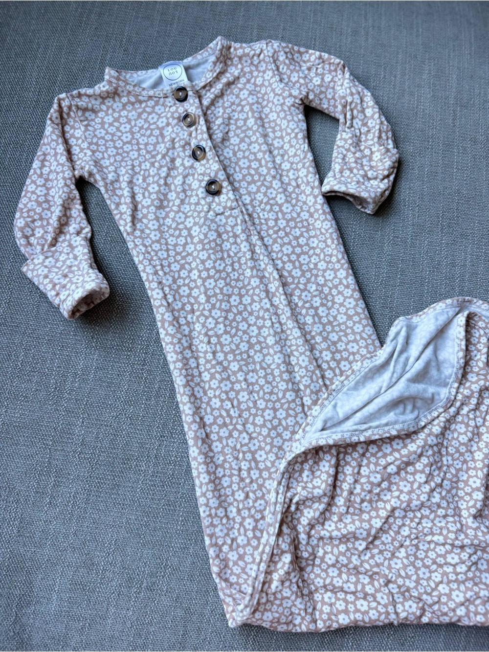 Lou Lou & Company Cream and White Floral Nightgown